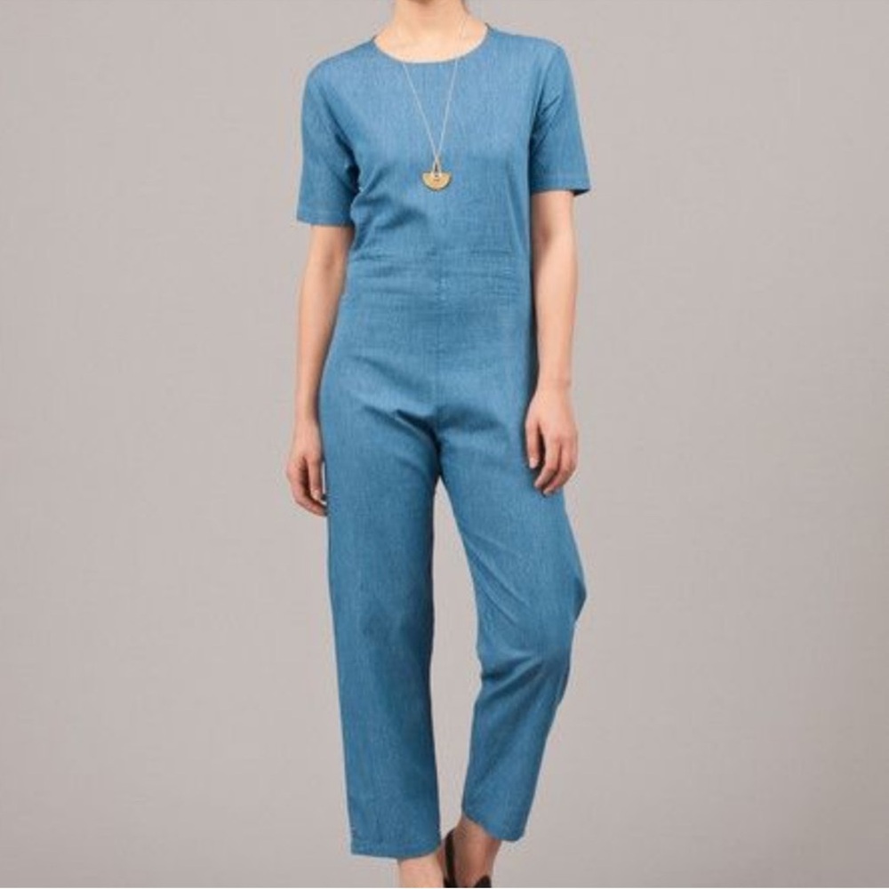 Ilana Kohn Lee Jumpsuit in Washed Denim Jean 6P